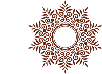 Beautiful flower art and mandala vector design