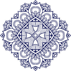 Beautiful flower art and mandala vector design