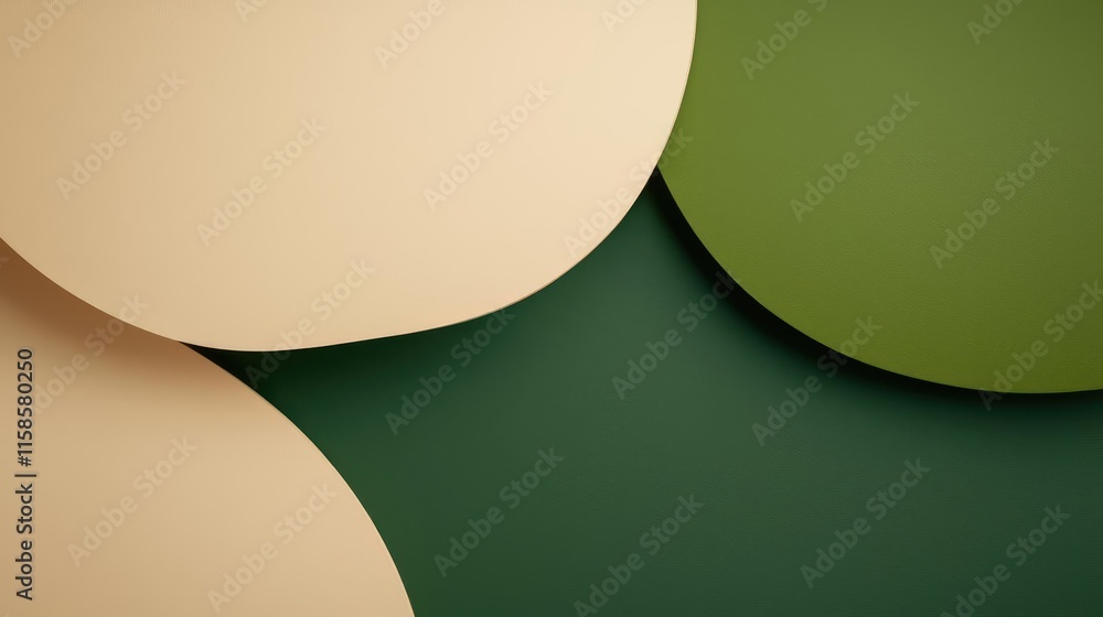 Aufkleber Plane tree abstract background idea. Abstract shapes in earthy tones creating a modern and minimalist background design.