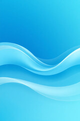 Fototapeta premium Abstract Teal Wave Design for Modern Background.