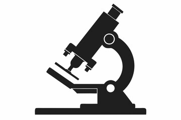 microscope isolated on white