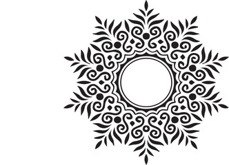 Beautiful flower art and mandala vector design