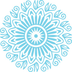 Beautiful flower art and mandala vector design