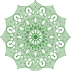 Beautiful flower art and mandala vector design