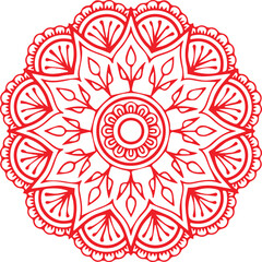 Beautiful flower art and mandala vector design