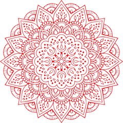 Beautiful flower art and mandala vector design