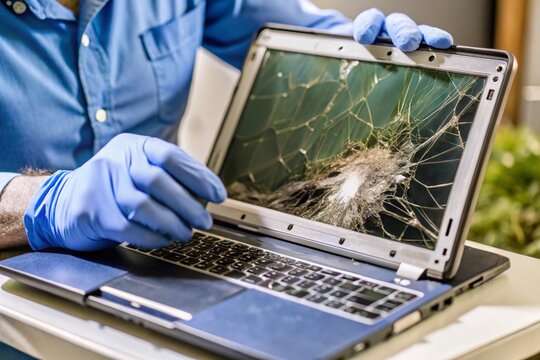 Replacing Broken Laptop Screen for Display Repair