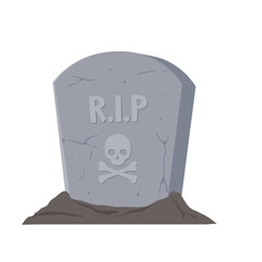 Halloween Gravestone Illustration