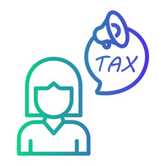 financial Line Gradient Icon
