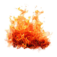 Flame Isolated Background, Generative AI	