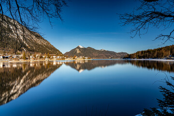 Siegelung der Berge im Walchensee - Bayern