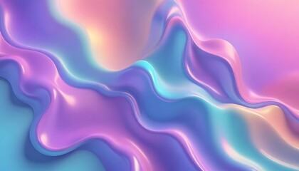 A colorful wave with blue, pink, and purple colors