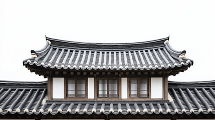Fototapeta premium Traditional Korean palace wall, Hanok building