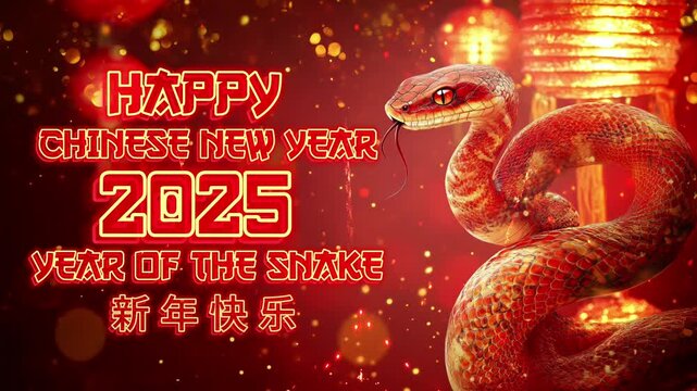Chinese New Year 2025. Year of the Snake Celebration
