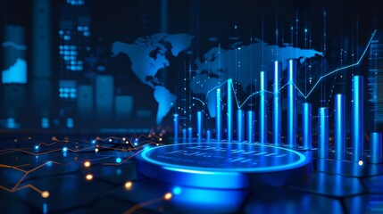 Global Cryptocurrency Market Growth Visualization