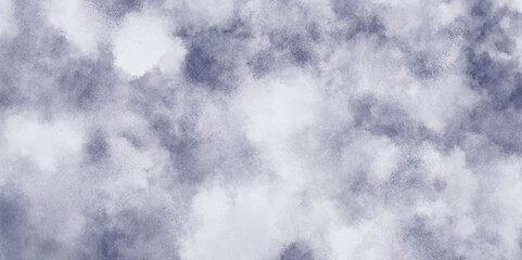 Abstract white and gray isolated cloud cumulus clouds. Gray aquarelle painted realistic fog or mist smoky textured canvas design. White and ash messy wall stucco texture background.	
