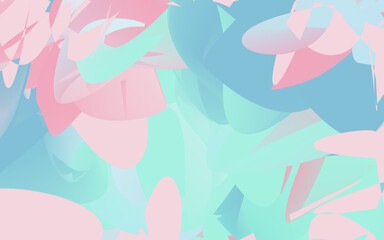 Fototapeta premium Colorful abstract background design. Hand drawn lines art template banner and cover.