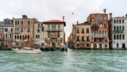 Historic Venetian Waterfront with Colorful Renaissance Architecture