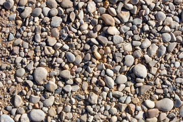 Textura o fondo de piedras y guijarros