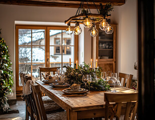 Rustic Christmas Dinner