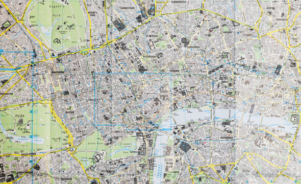 London city street map