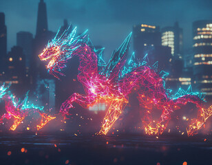 Neon Dragonscape