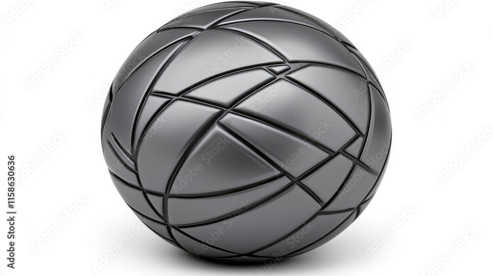 Poster Dynamic motion sphere indoor studio 3d rendering minimalistic design close-up abstract art concepts