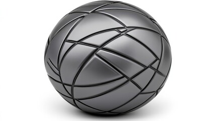 Obraz premium Dynamic motion sphere indoor studio 3d rendering minimalistic design close-up abstract art concepts