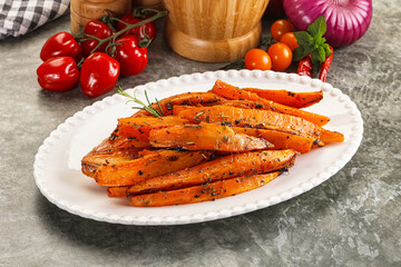 Baked batat with with spices