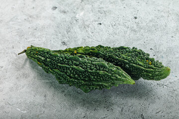 Raw green exotic Bitter melon