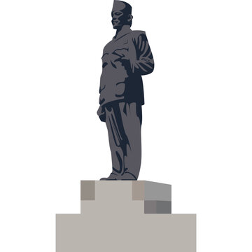 Bung Karno Statue Vector Illustration