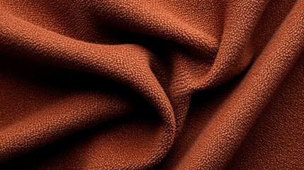 Luxurious brown velvet fabric with soft texture and rich color. Ideal for upholstery and fashion