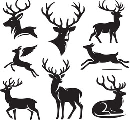 Elegant Deer Illustrations and Vector Art for Designers