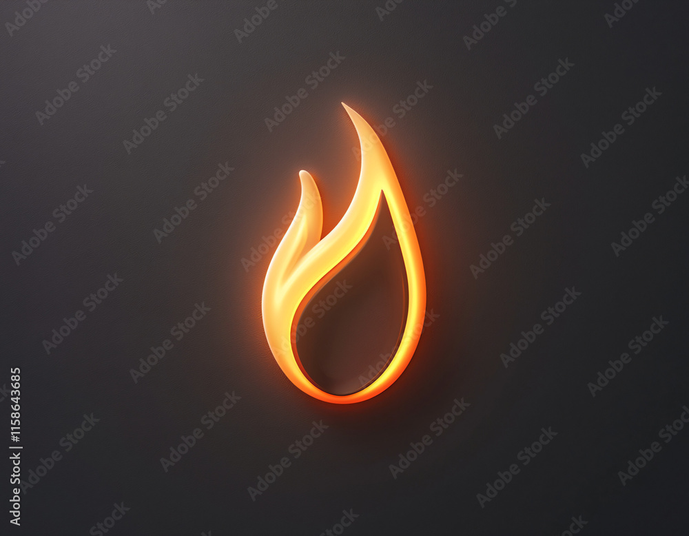 Poster Fire Flame Icon