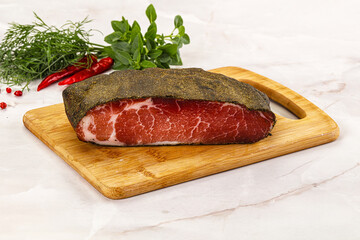 Delicous tasty dry pork jerky