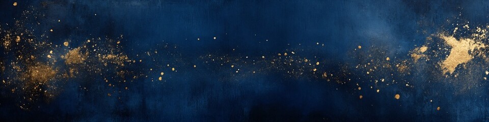 Elegant Blue and Gold Abstract Background Perfect for Web Design, Social Media, and Marketing Materials.