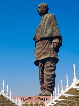Sardar Vallabhbhai Patel's Statue of Unity - The Tallest Statue, in Kevadia, Gujarat, India