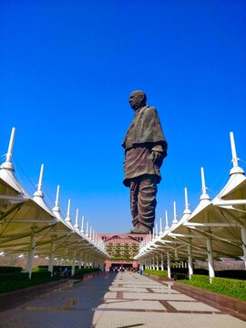 Sardar Vallabhbhai Patel's Statue of Unity - The Tallest Statue, in Kevadia, Gujarat, India