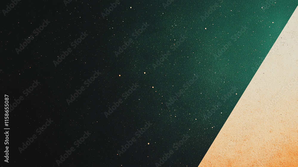 Poster clean ombre gradient transitioning from muted olive to dark green, creating serene atmosphere