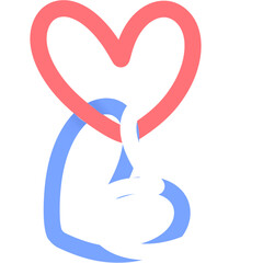 Valentine Heart Balloon illustration clipart