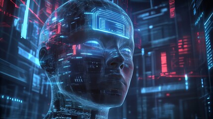Holographic AI Head
