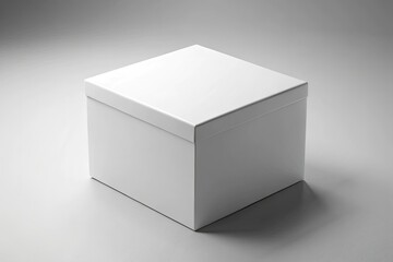 white box on white background generative ai