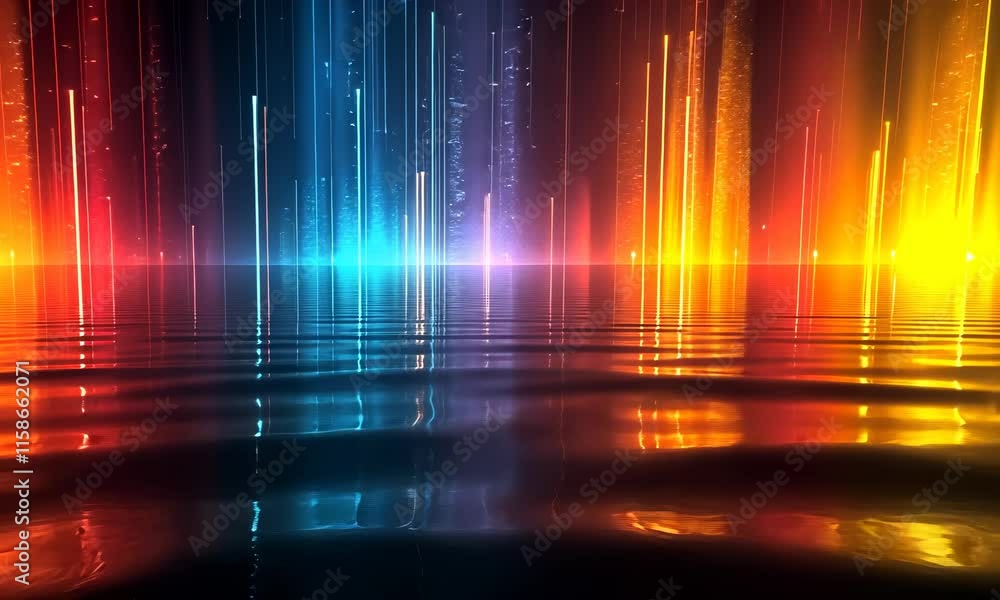 Poster fluid harmony: an abstract gradient background