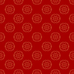 Chinese seamless pattern symbol, for Chinese new year, lunar new year decoration with flowers pattern