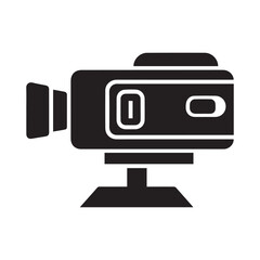 Simple Silhouette of a Video Camera
