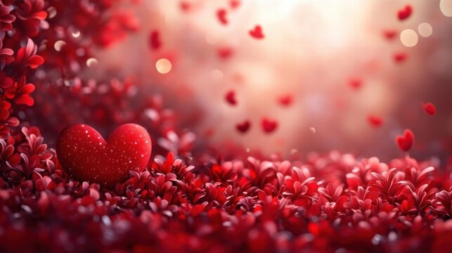 Create your perfect valentine’s card heartwarming illustrations with copy space for personal messages