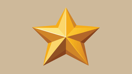 A glowing gold star with a soft halo effect.