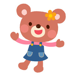 かわいい　くま　ポップ　キャラクター