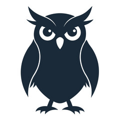 owl on white background