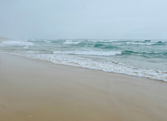 Where the ocean meets the sand, sunshine coast, queensland, australia